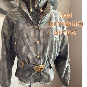 Rare Bogner Luxury Down Jacket VTG